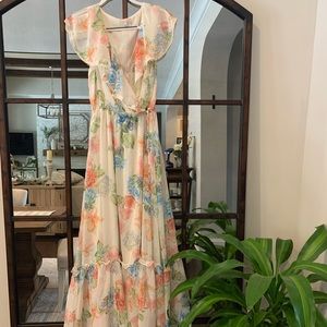 Flowy and flirty floral maxi